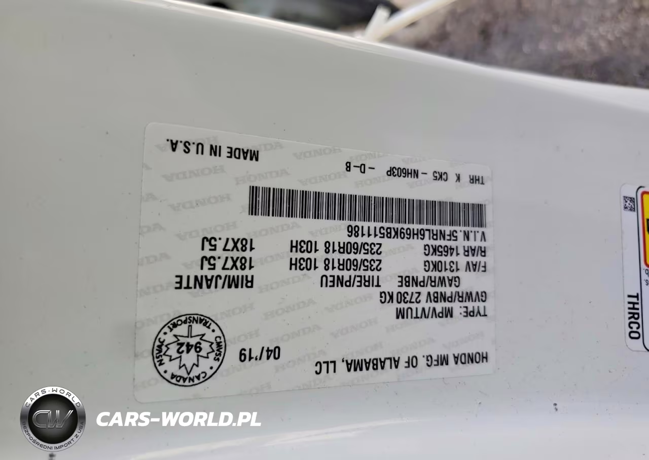 2019 Honda Odyssey Exl VIN:5FNRL6H69KB511186 - 13