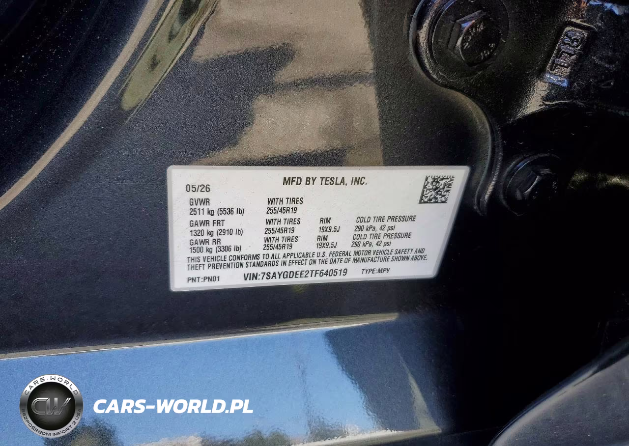 2026 Tesla Model Y VIN:7SAYGDEE2TF640519 - 12