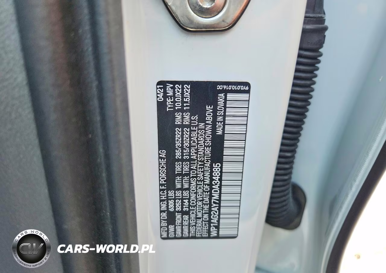 2021 Porsche Cayenne Gts VIN:WP1AG2AY7MDA34885 - 13
