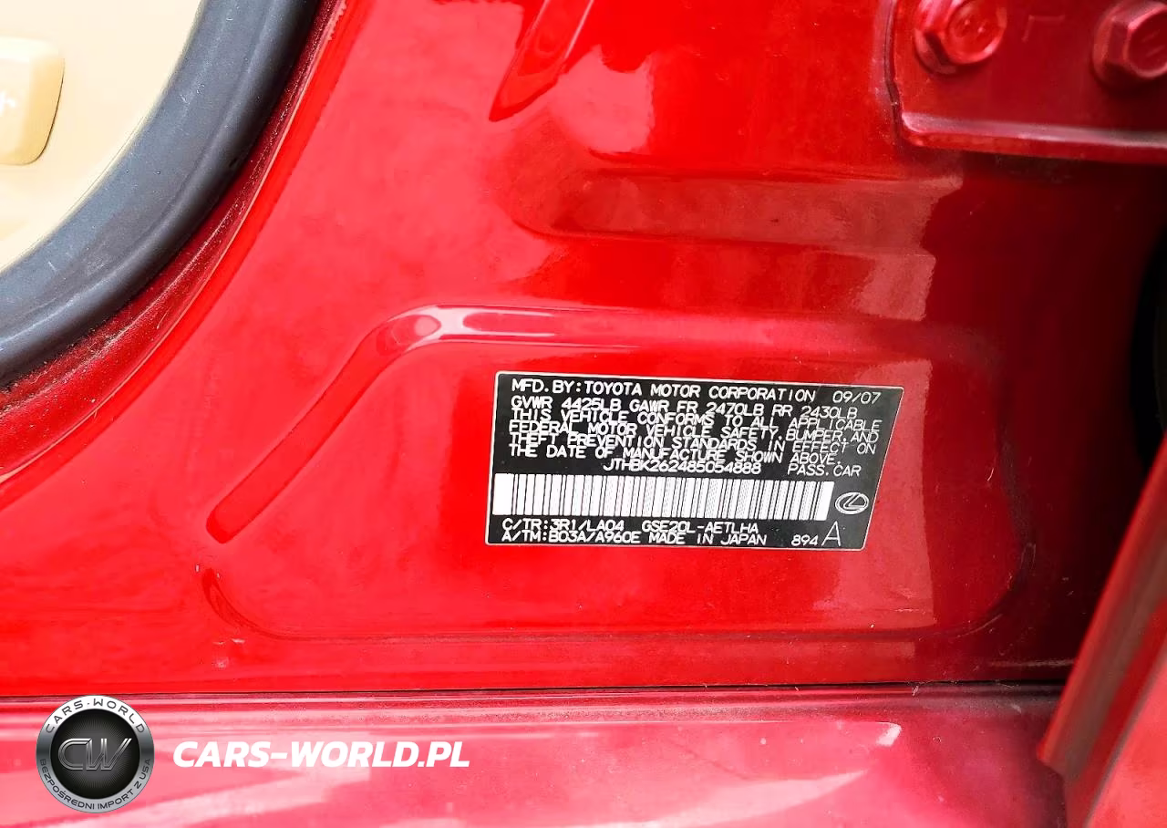 2008 Lexus Is 250 VIN:JTHBK262485054888 - 12