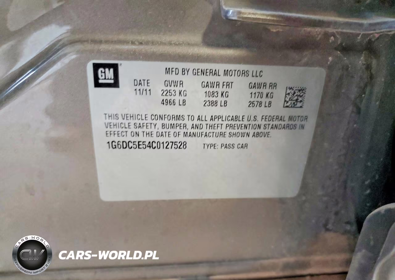 2012 Cadillac Cts VIN:1G6DC5E54C0127528 - 13