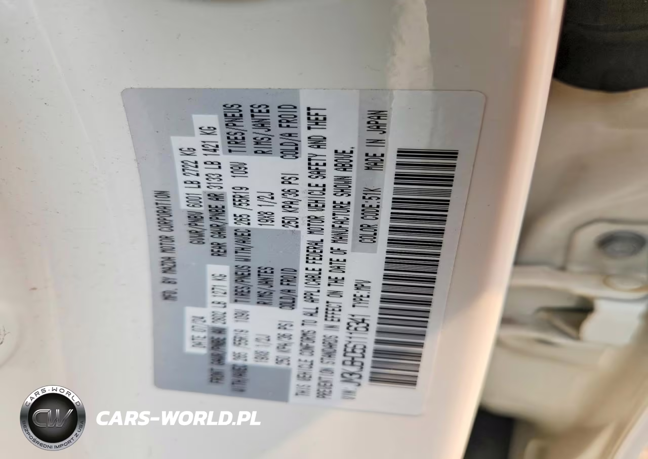 2025 Mazda Cx-70 Preferred VIN:JM3KJBHD5S1116341 - 13
