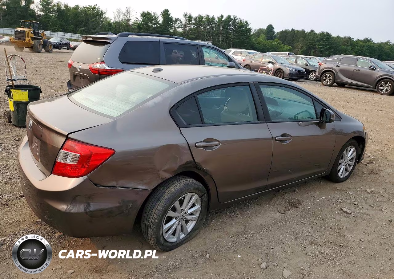 2012 Honda Civic Exl VIN:2HGFB2F99CH539174 - 3
