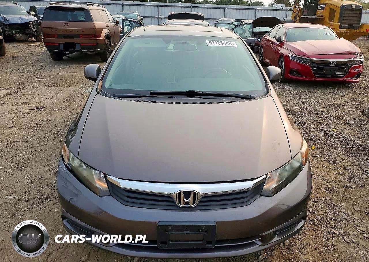 2012 Honda Civic Exl VIN:2HGFB2F99CH539174 - 5