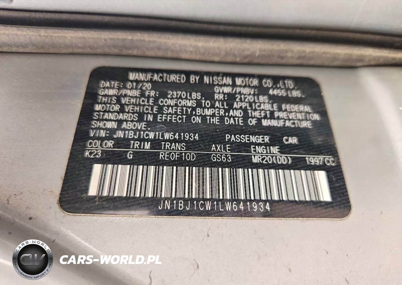 2020 Nissan Rogue Sport Sv VIN:JN1BJ1CW1LW641934 - 13