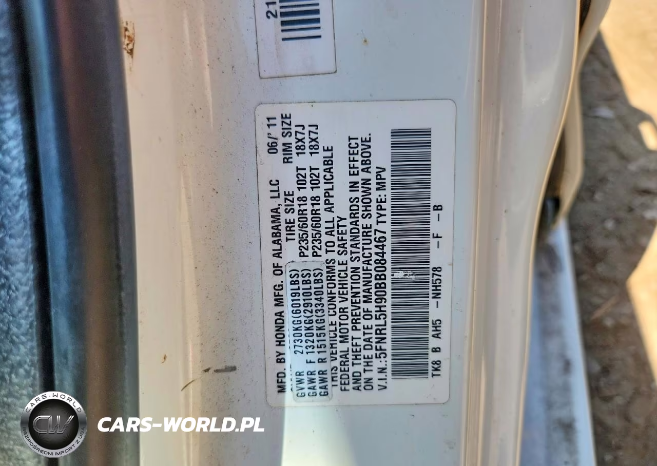 2011 Honda Odyssey Touring VIN:5FNRL5H90BB084467 - 12