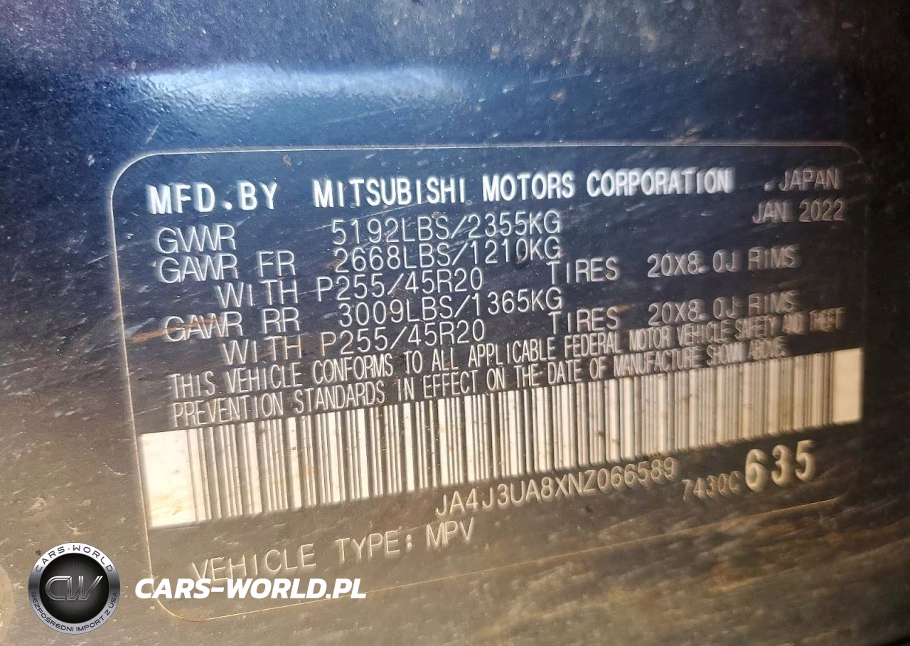 2022 Mitsubishi Outlander Se VIN:JA4J3UA8XNZ066589 - 13