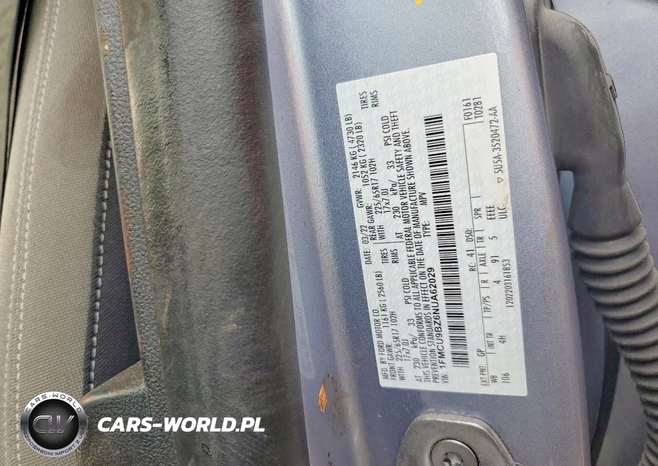 2022 Ford Escape Se VIN:1FMCU9BZ6NUA62029 - 13