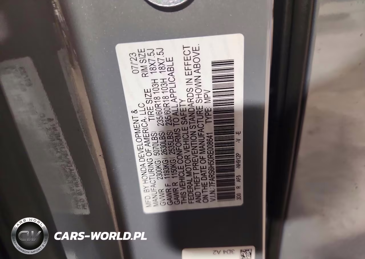 2024 Honda Cr-V Sport VIN:7FARS6H50RE008641 - 14