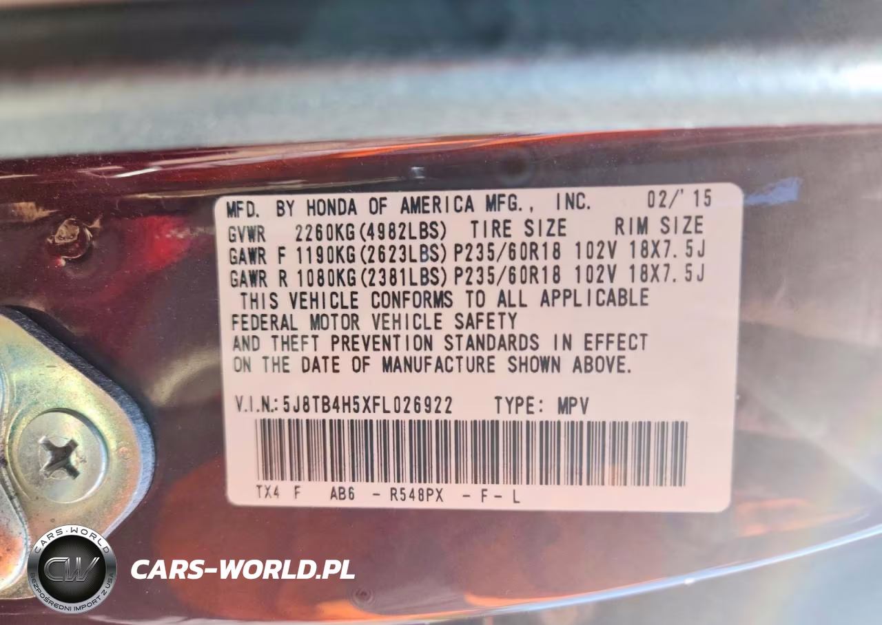 2015 Acura Rdx Technology VIN:5J8TB4H5XFL026922 - 13