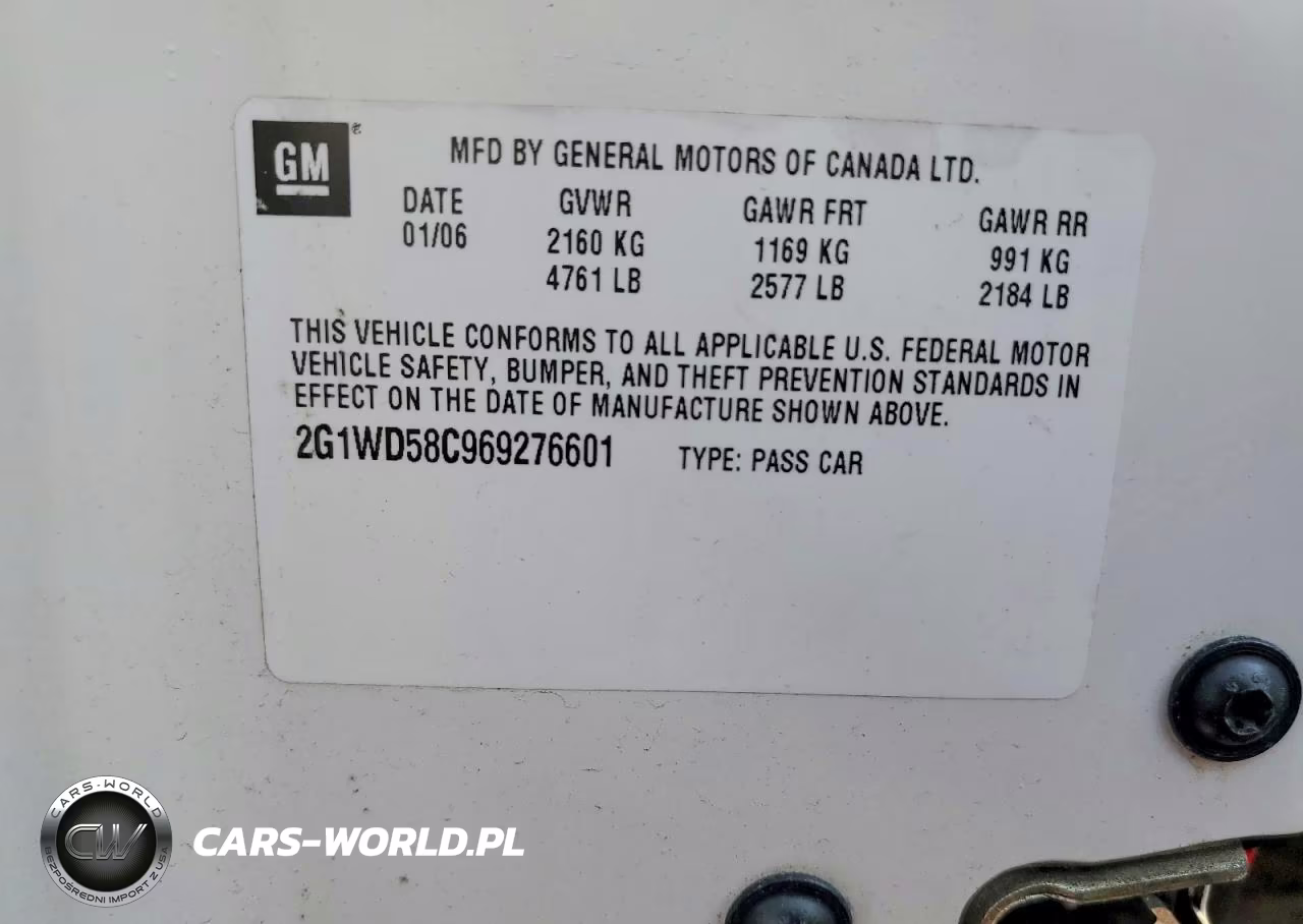 2006 Chevrolet Impala Super Sport VIN:2G1WD58C969276601 - 12