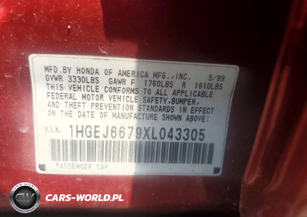 1999 Honda Civic Lx VIN:1HGEJ6679XL043305 - 12