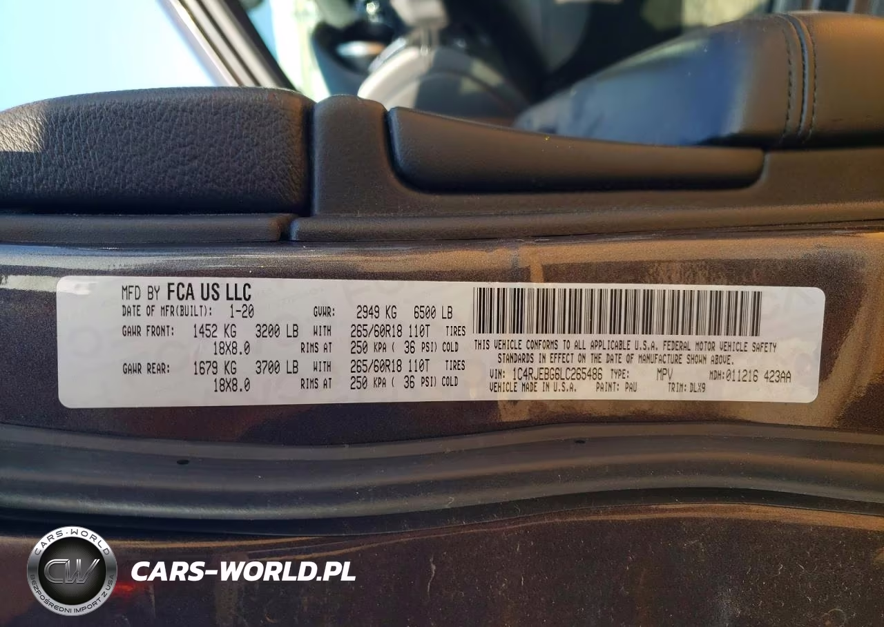 2020 Jeep Grand Cherokee Limited VIN:1C4RJEBG6LC265486 - 13