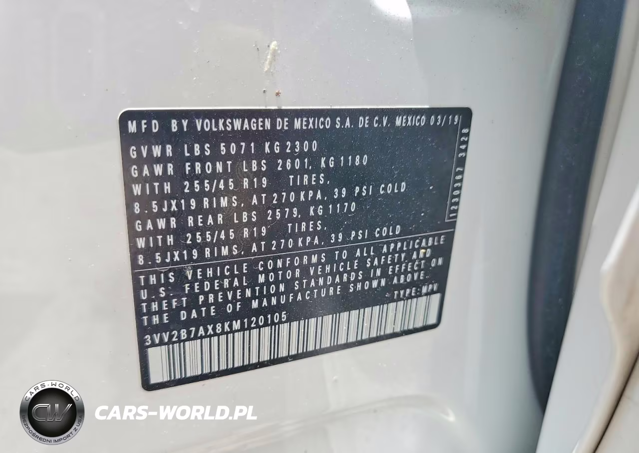 2019 Volkswagen Tiguan Se-Sel-Sel R-Line Jet-Black-Sel R-Line VIN:3VV2B7AX8KM120105 - 12