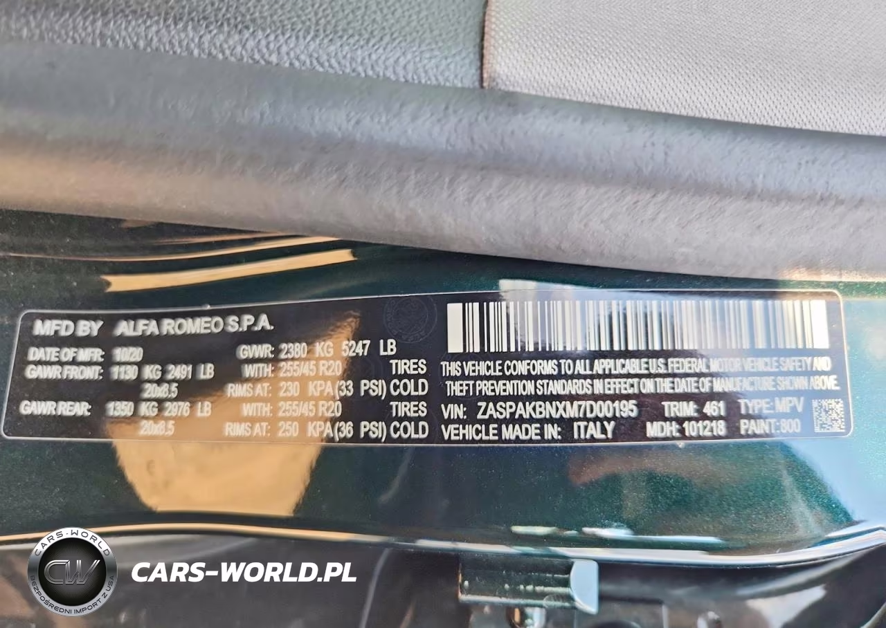 2021 Alfa Romeo Stelvio Ti VIN:ZASPAKBNXM7D00195 - 13
