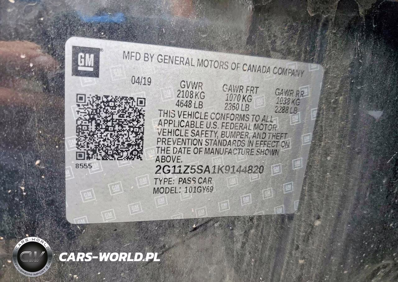 2019 Chevrolet Impala Lt VIN:2G11Z5SA1K9144820 - 13