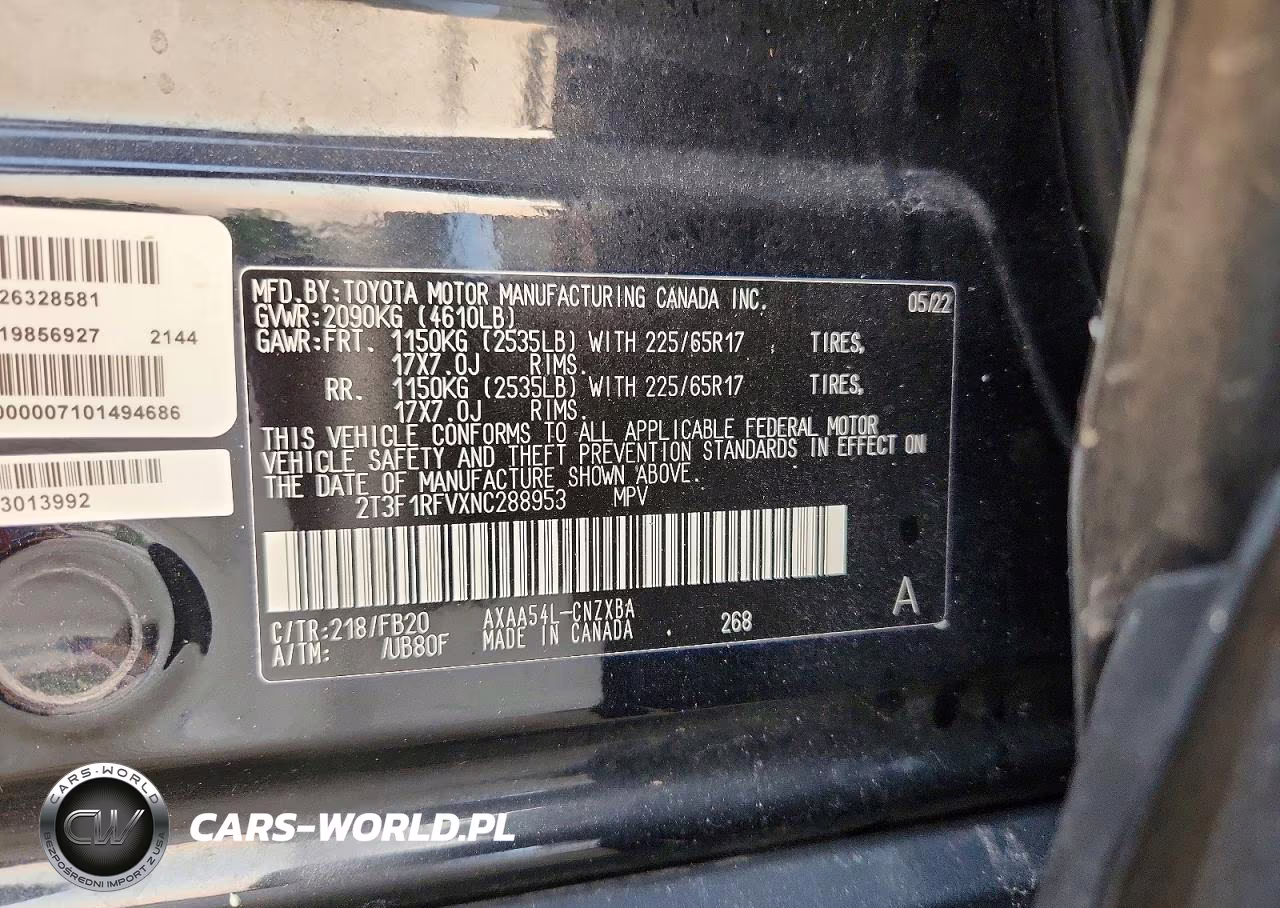 2022 Toyota Rav4 Le VIN:2T3F1RFVXNC288953 - 13
