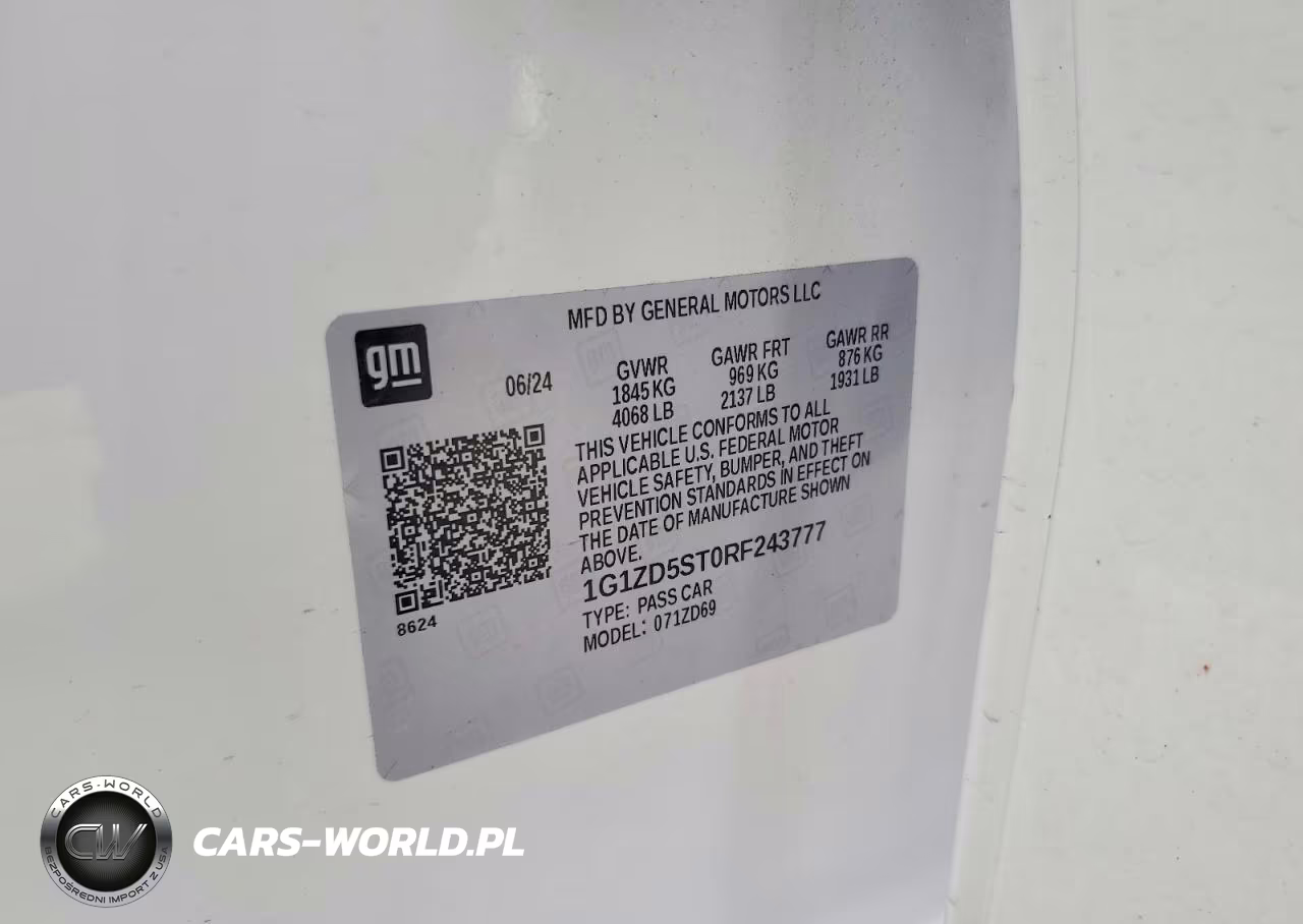 2024 Chevrolet Malibu Lt VIN:1G1ZD5ST0RF243777 - 12