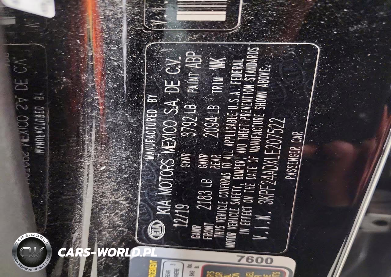 2020 Kia Forte Fe VIN:3KPF24ADXLE207522 - 13
