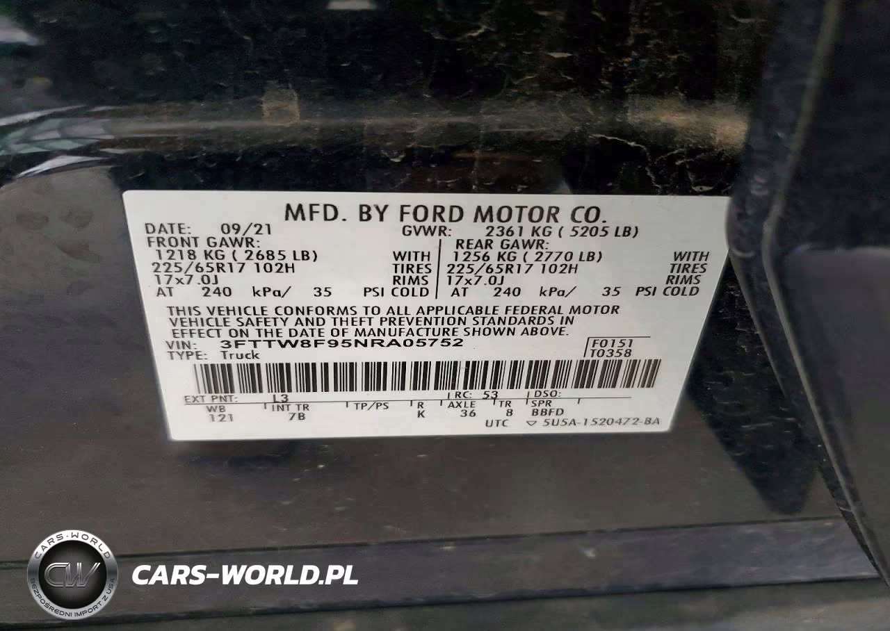 2022 Ford Maverick Xl-Xlt-Lariat VIN:3FTTW8F95NRA05752 - 12