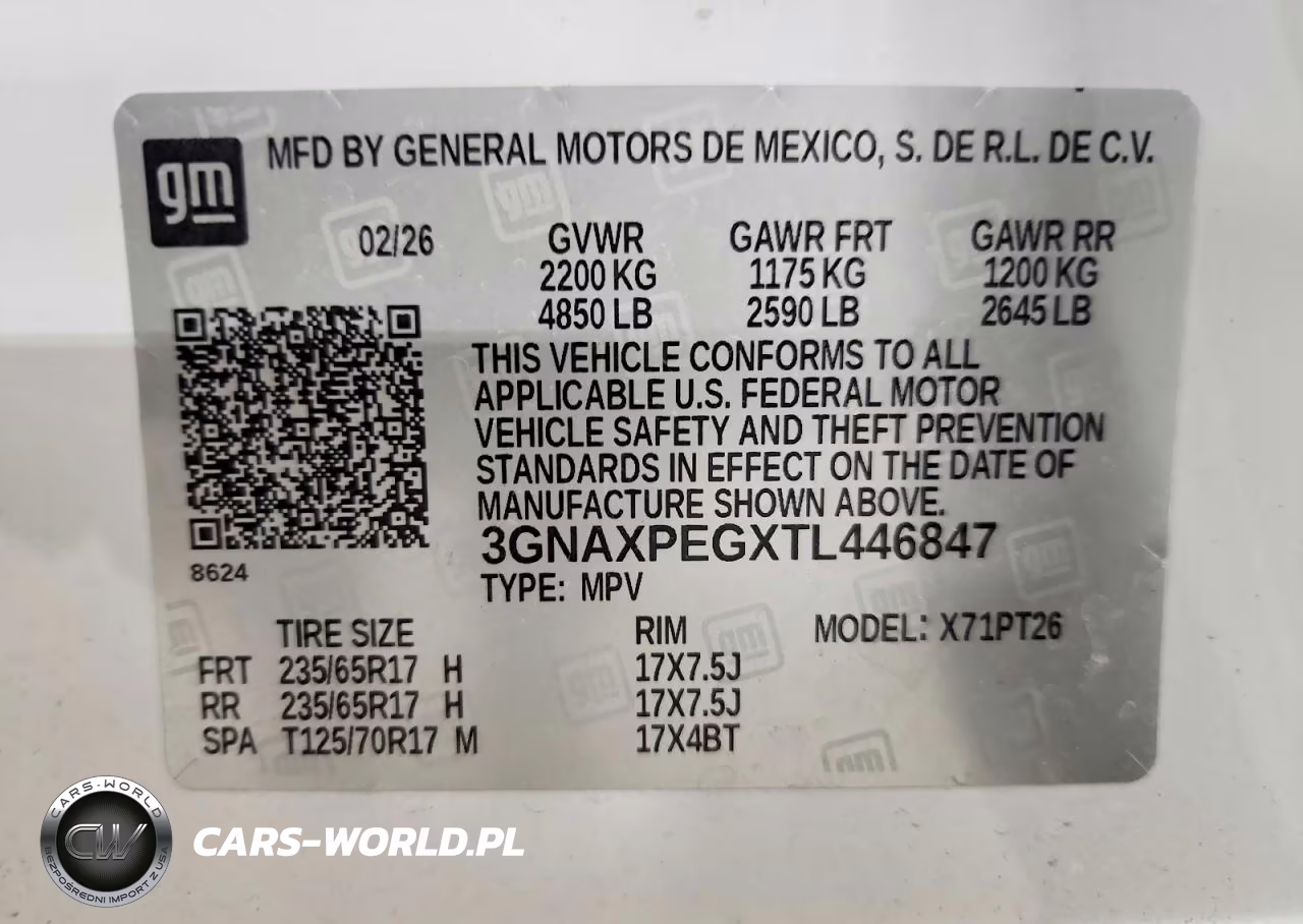 2026 Chevrolet Equinox Lt VIN:3GNAXPEGXTL446847 - 12