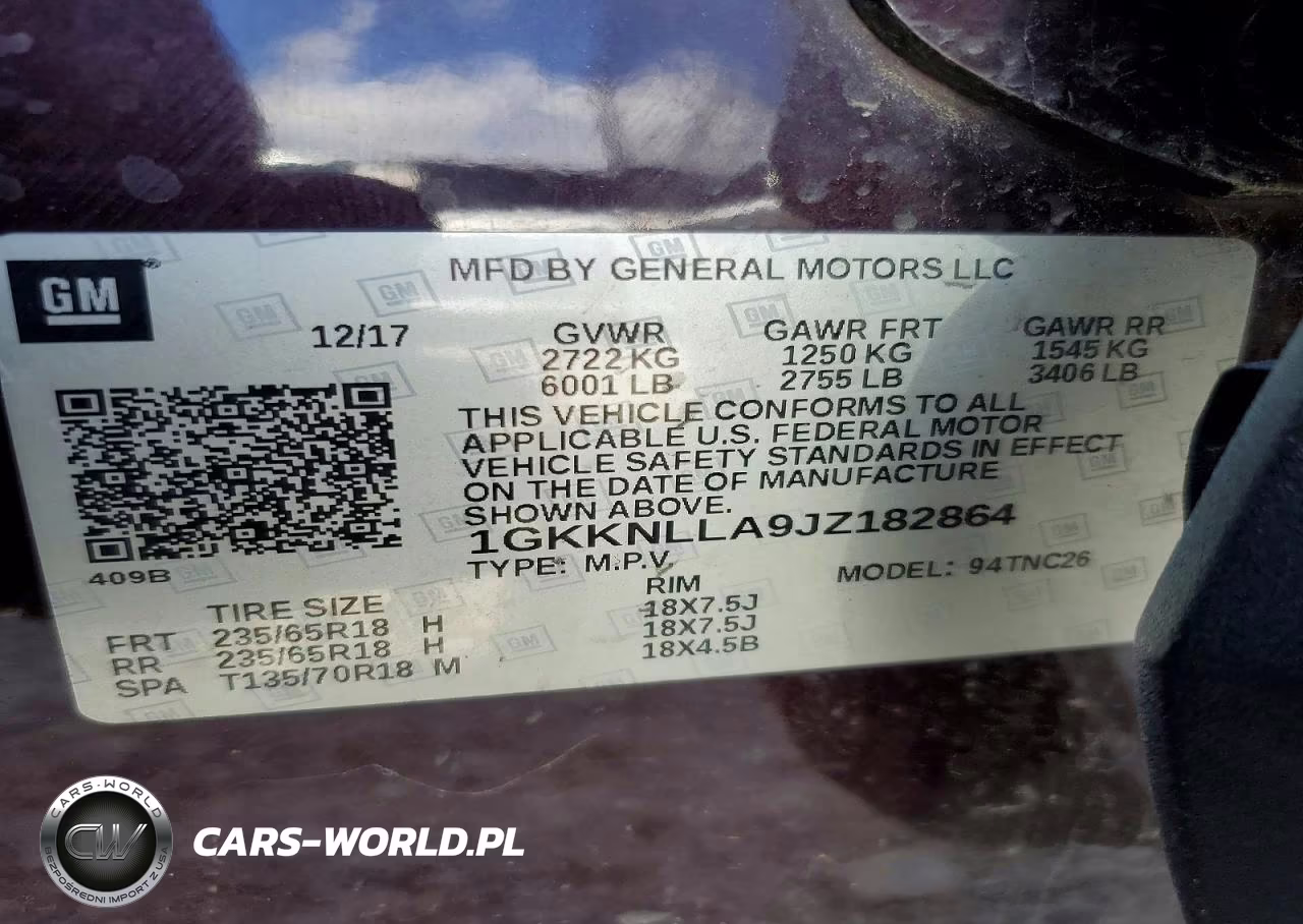 2018 GMC Acadia Sle VIN:1GKKNLLA9JZ182864 - 14