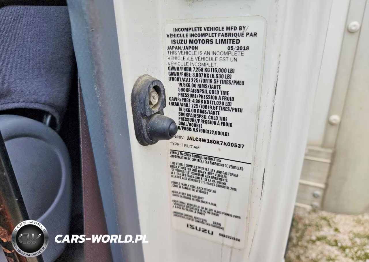 2019 Isuzu Npr Xd Box Truck VIN:JALC4W160K7K00537 - 12