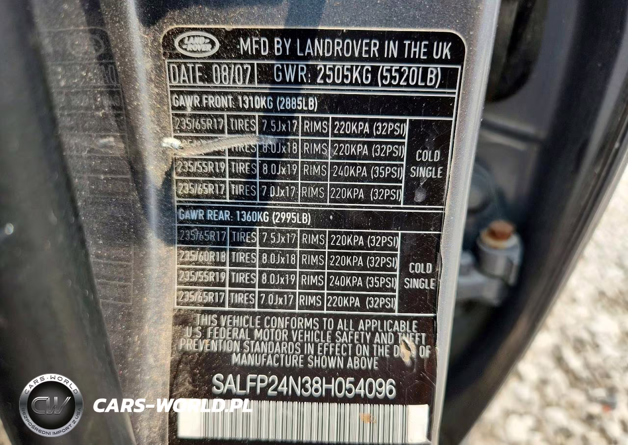 2008 Land Rover Lr2 Se VIN:SALFP24N38H054096 - 12
