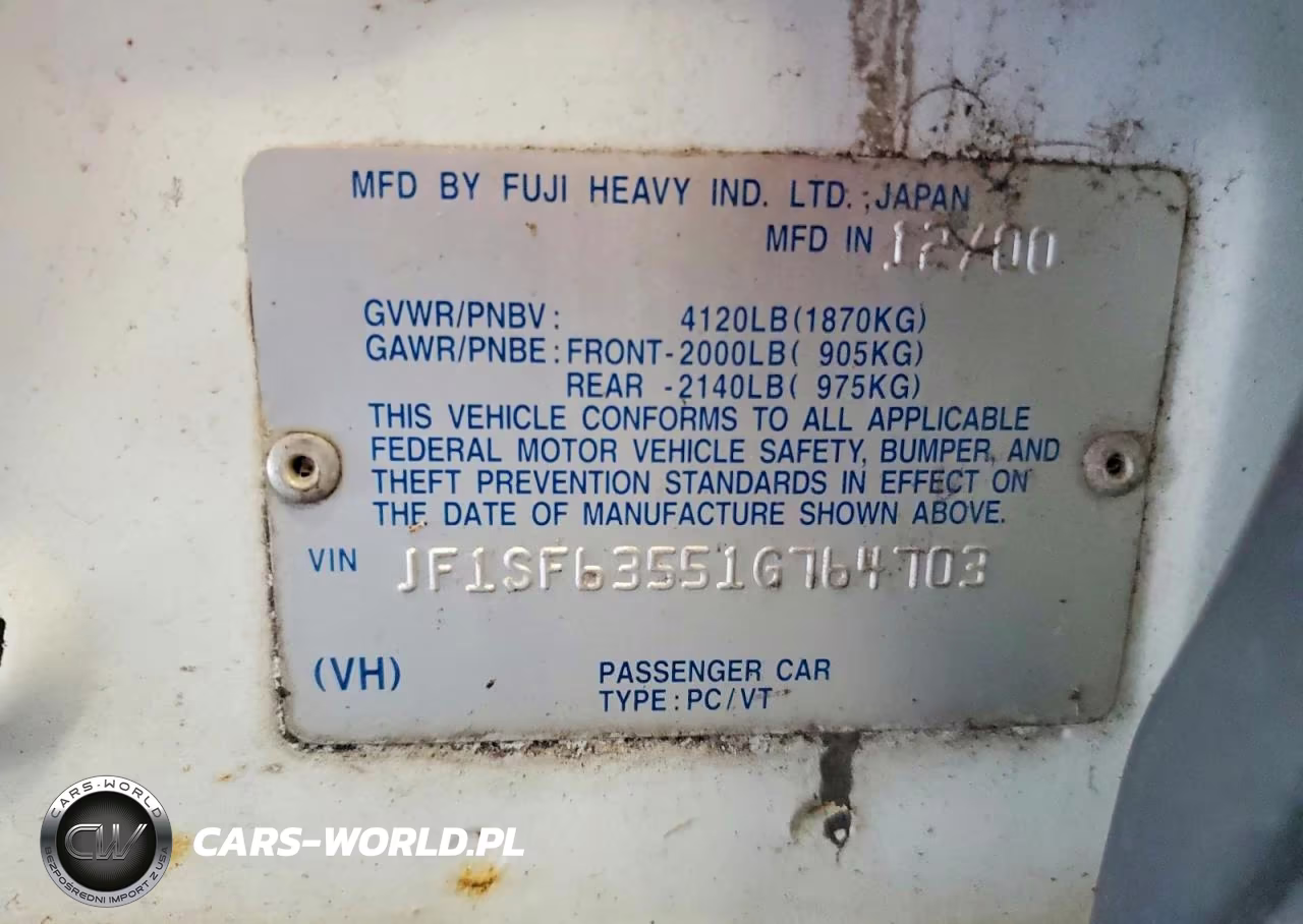 2001 Suba Forester VIN:JF1SF63551G764703 - 13