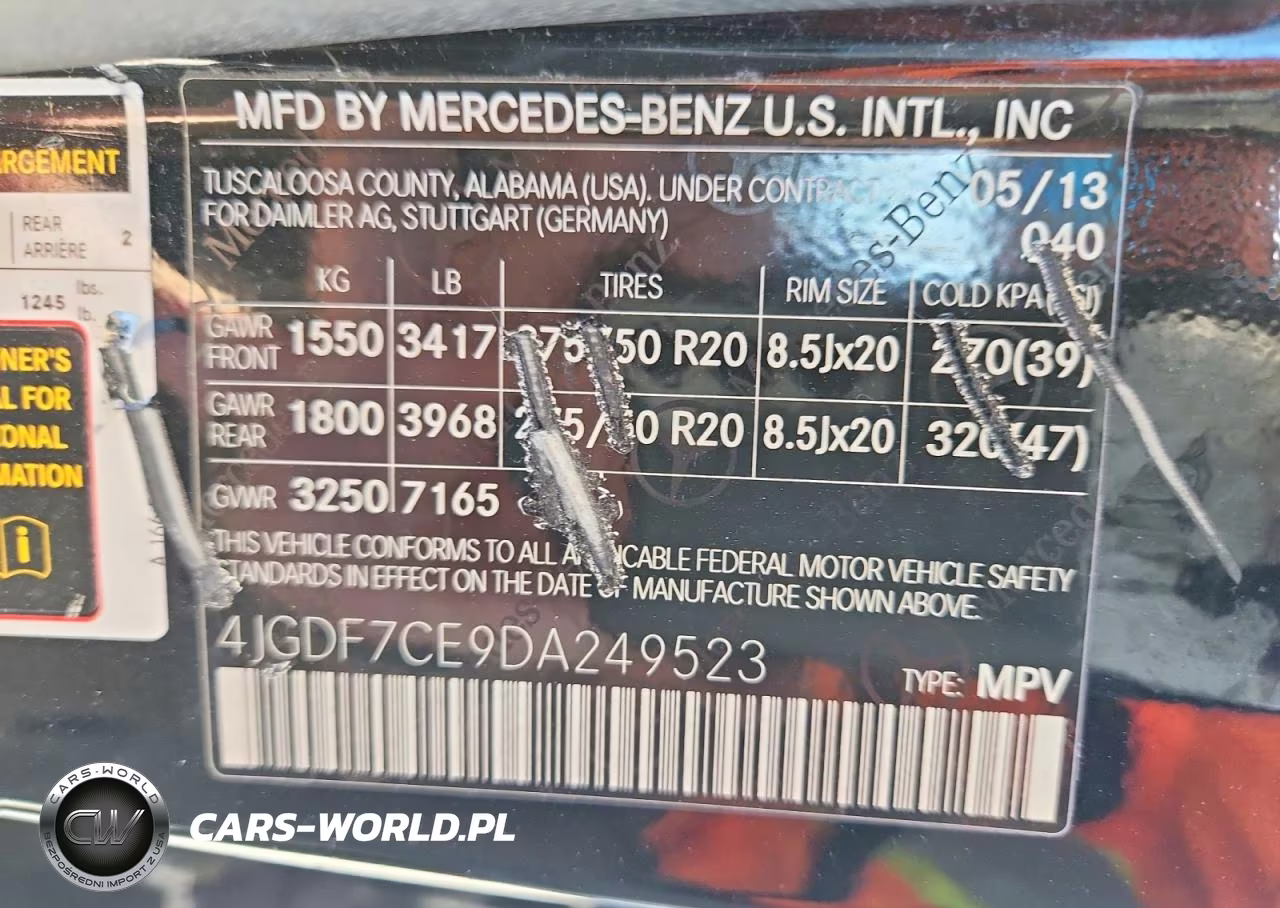 2013 Mercedes-Benz Gl 450 4Matic VIN:4JGDF7CE9DA249523 - 13