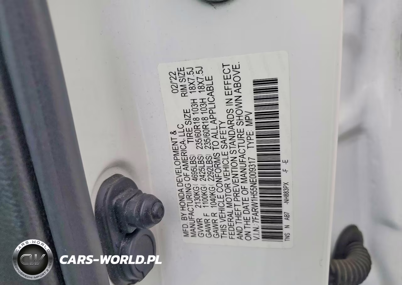 2022 Honda Cr-V Ex VIN:7FARW1H55NE009317 - 14