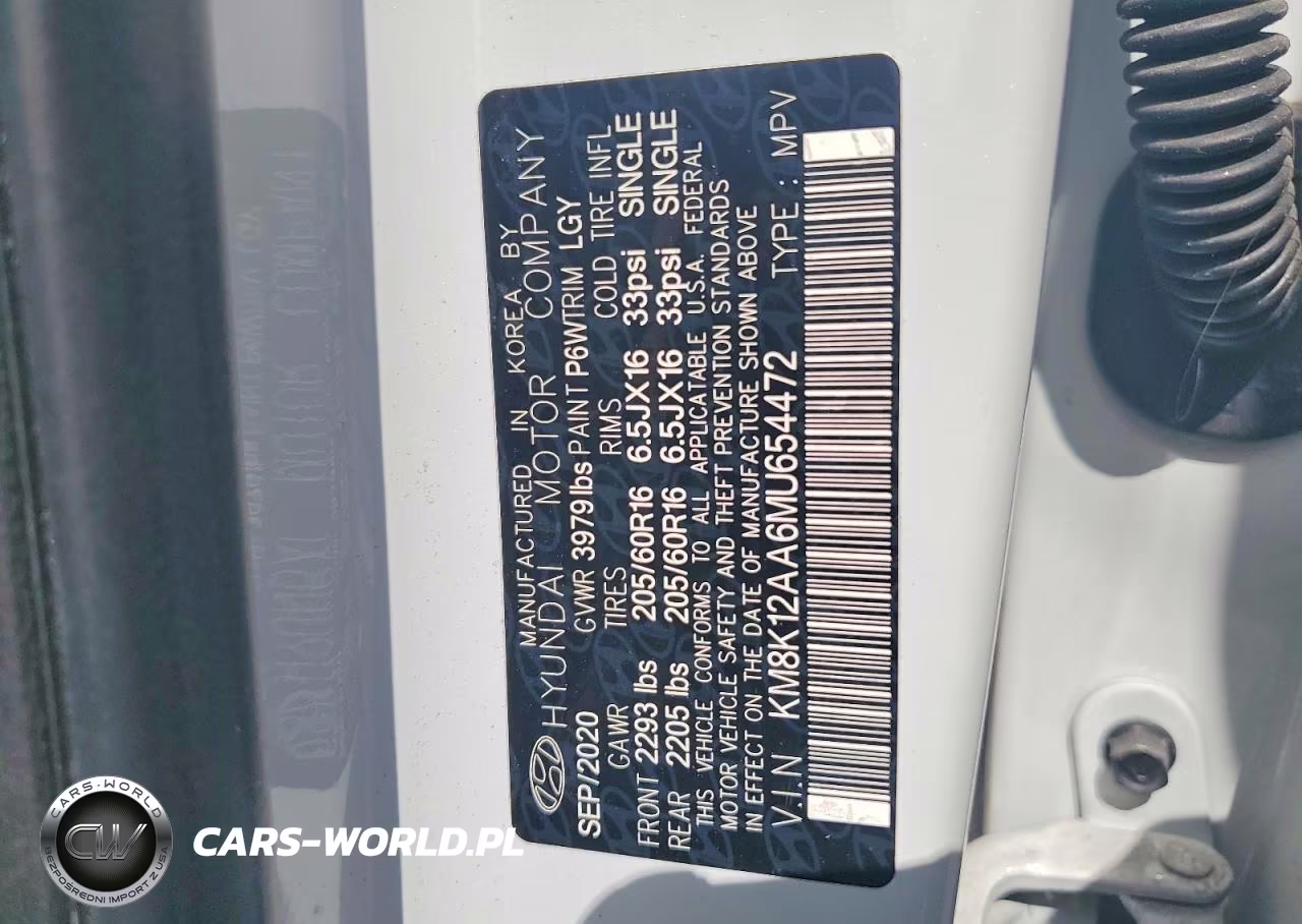 2021 Hyundai Kona Se VIN:KM8K12AA6MU654472 - 13