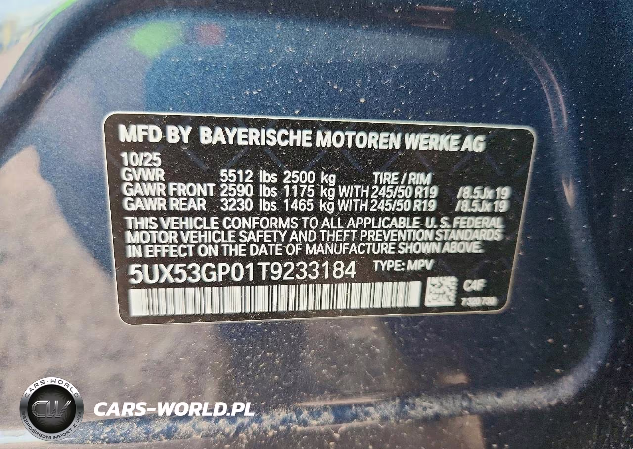 2026 BMW X3 30 xDrive VIN:5UX53GP01T9233184 - 14