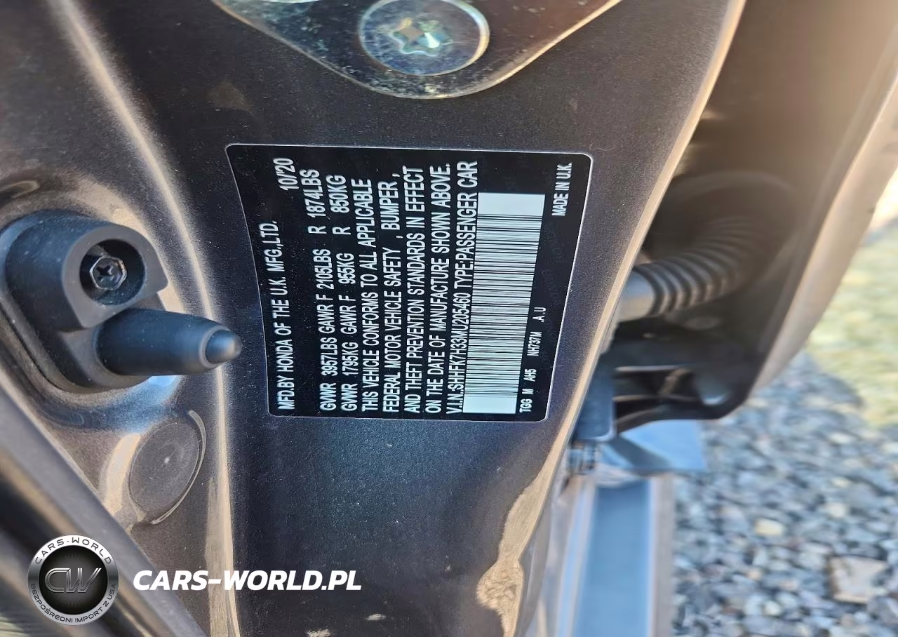 2021 Honda Civic Lx VIN:SHHFK7H33MU205460 - 12