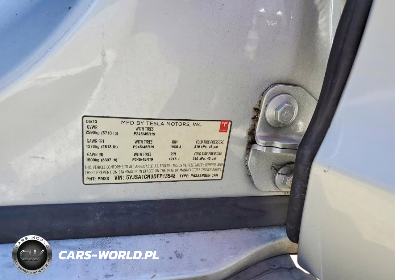 2013 Tesla Model S VIN:5YJSA1CN3DFP13548 - 12
