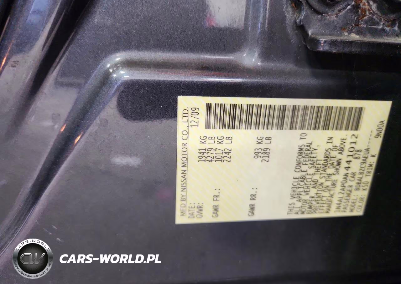2010 Nissan Altima 2.5 VIN:1N4AL2AP0AN441012 - 13