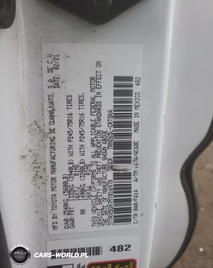 2021 Toyota Tacoma Access Cab VIN:3TYRX5GN7MT016978 - 12