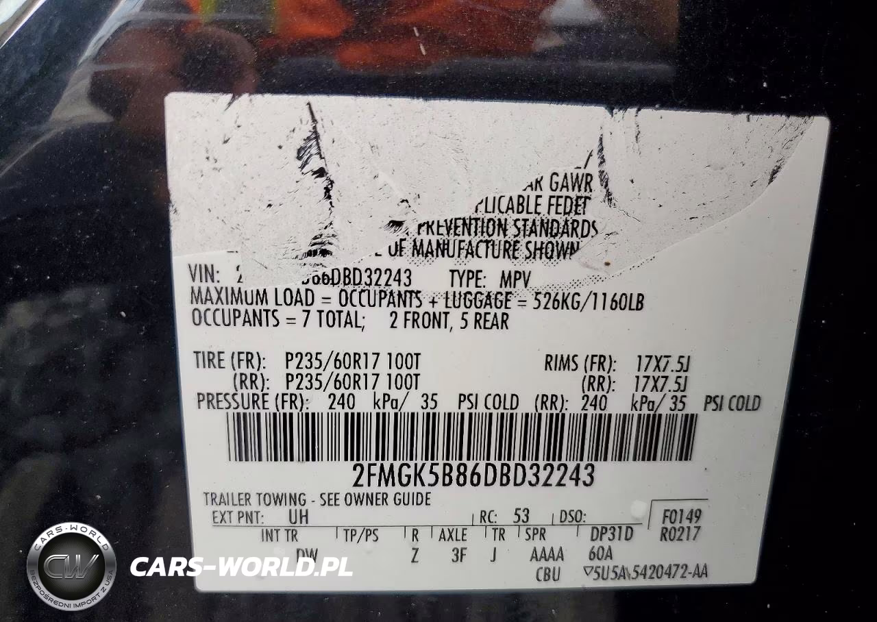 2013 Ford Flex Se VIN:2FMGK5B86DBD32243 - 13