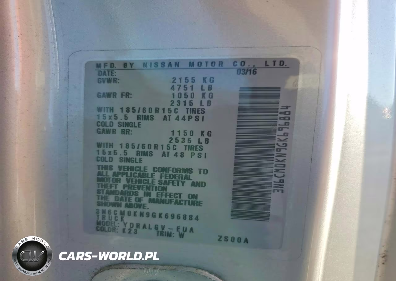 2016 Nissan Nv200 Sv VIN:3N6CM0KN9GK696884 - 13