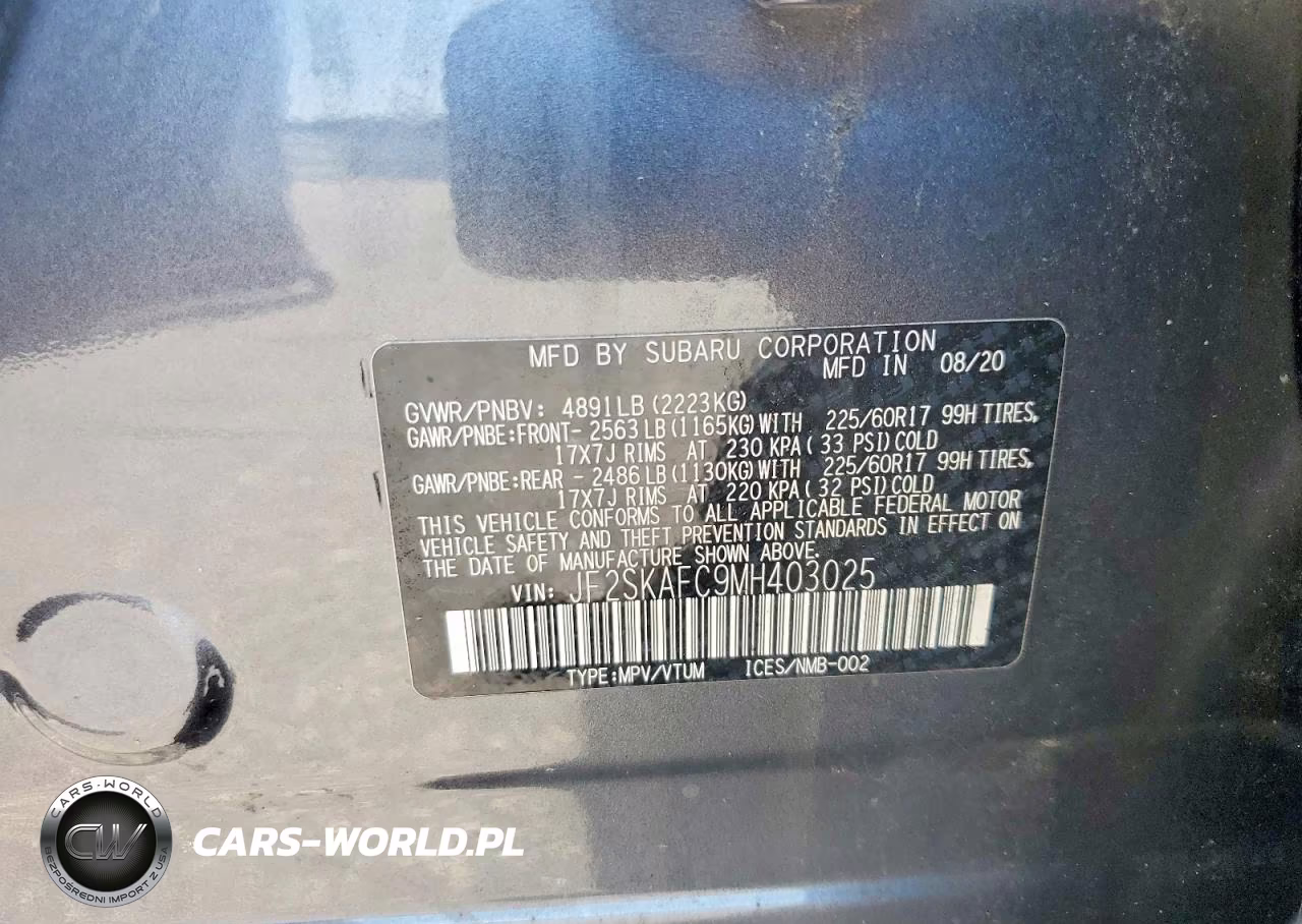 2021 Subaru Forester Premium VIN:JF2SKAFC9MH403025 - 13