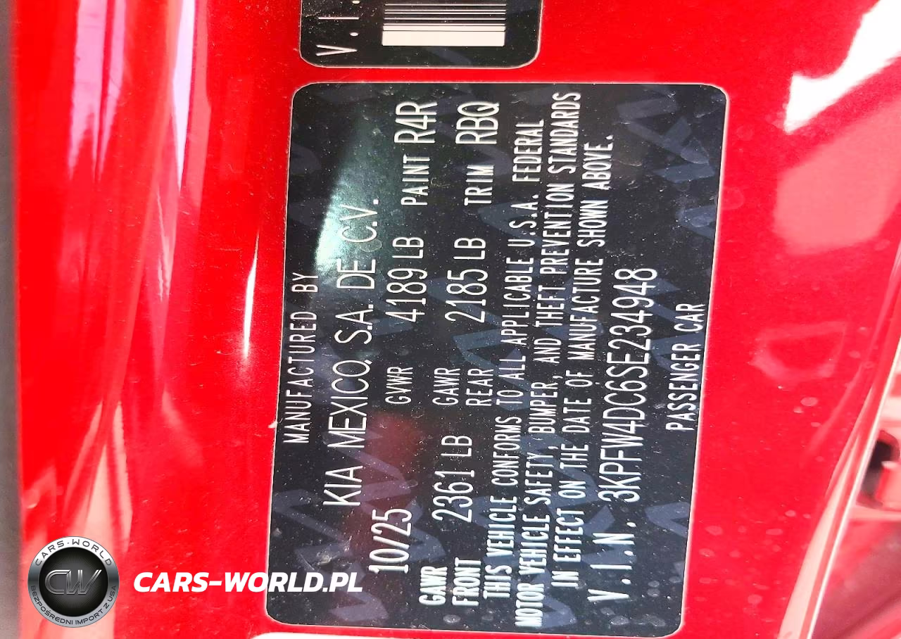 2025 Kia K4 Gt-Line Turbo VIN:3KPFW4DC6SE234948 - 12