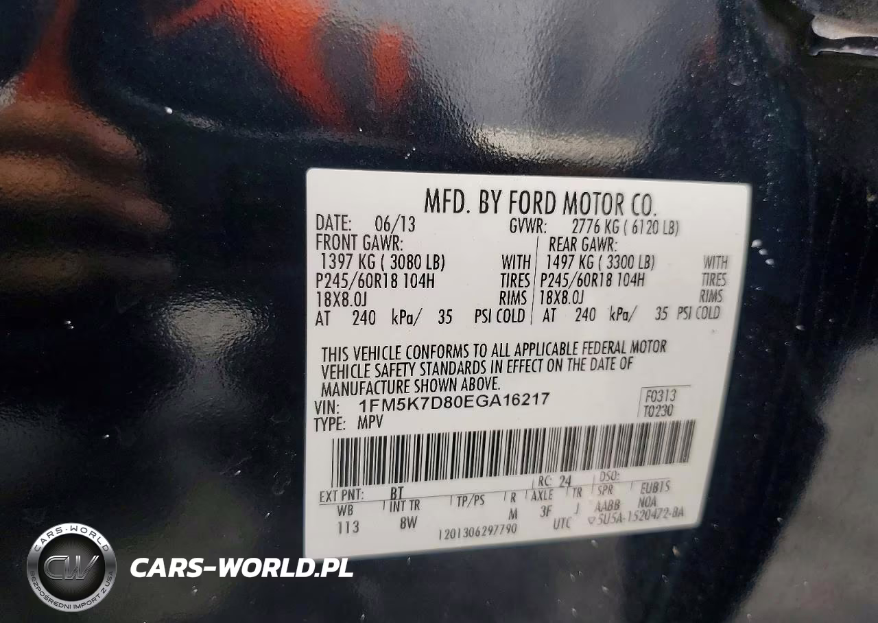 2014 Ford Explorer Xlt VIN:1FM5K7D80EGA16217 - 13