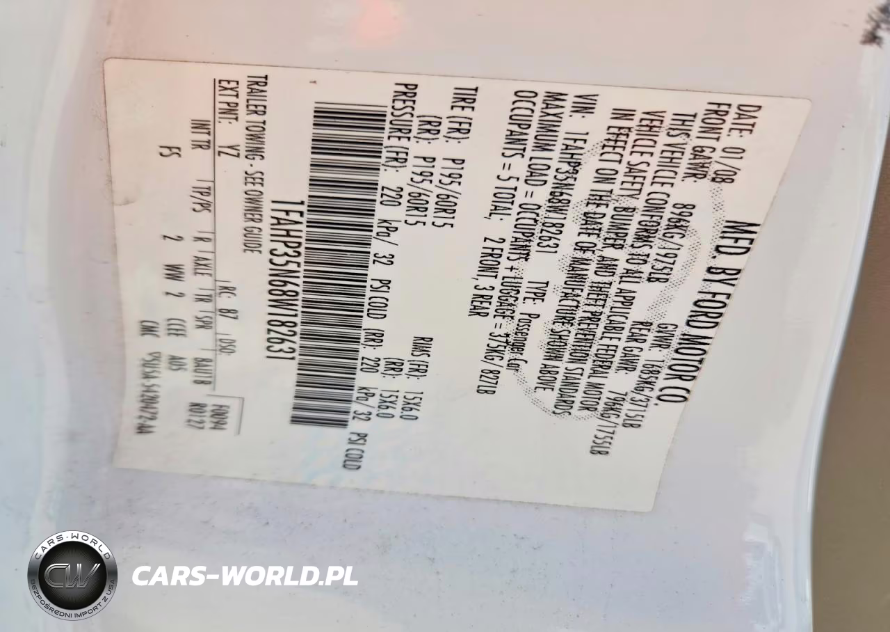2008 Ford Focus Se VIN:1FAHP35N68W182631 - 12