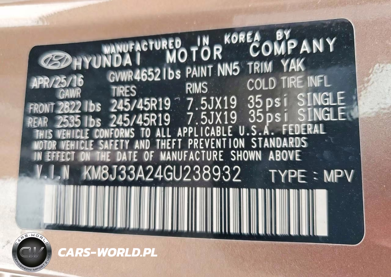 2016 Hyundai Tucson Limited VIN:KM8J33A24GU238932 - 13