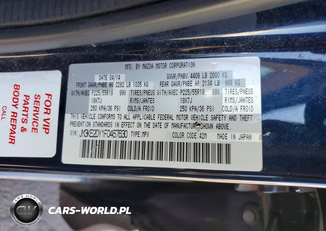 2015 Mazda Cx-5 Gt VIN:JM3KE2DY1F0467630 - 13