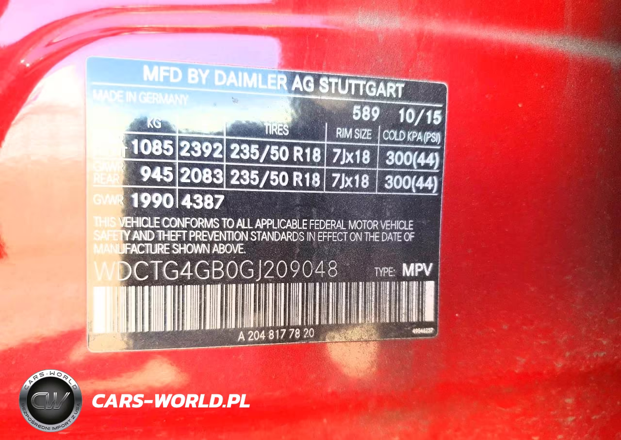 2016 Mercedes-Benz Gla 250 4Matic VIN:WDCTG4GB0GJ209048 - 12