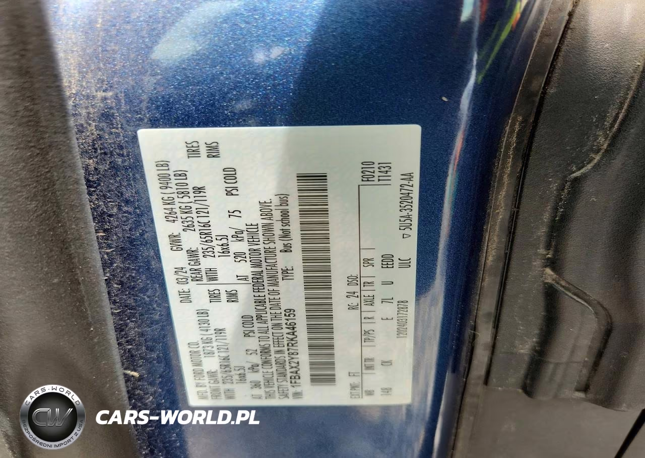 2024 Ford Transit T-350 VIN:1FBAX2Y87RKA46159 - 14