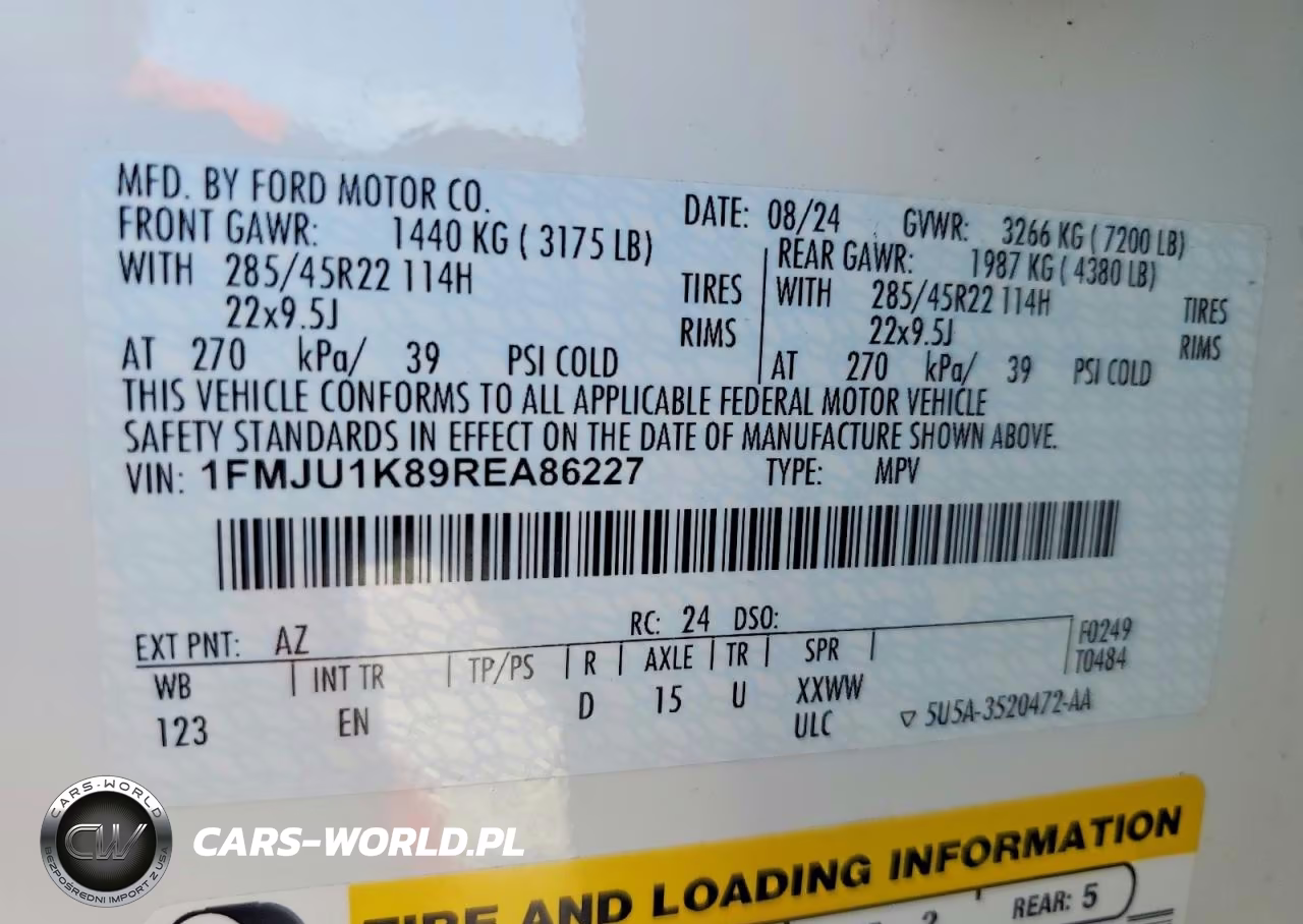 2024 Ford Expedition Limited VIN:1FMJU1K89REA86227 - 13