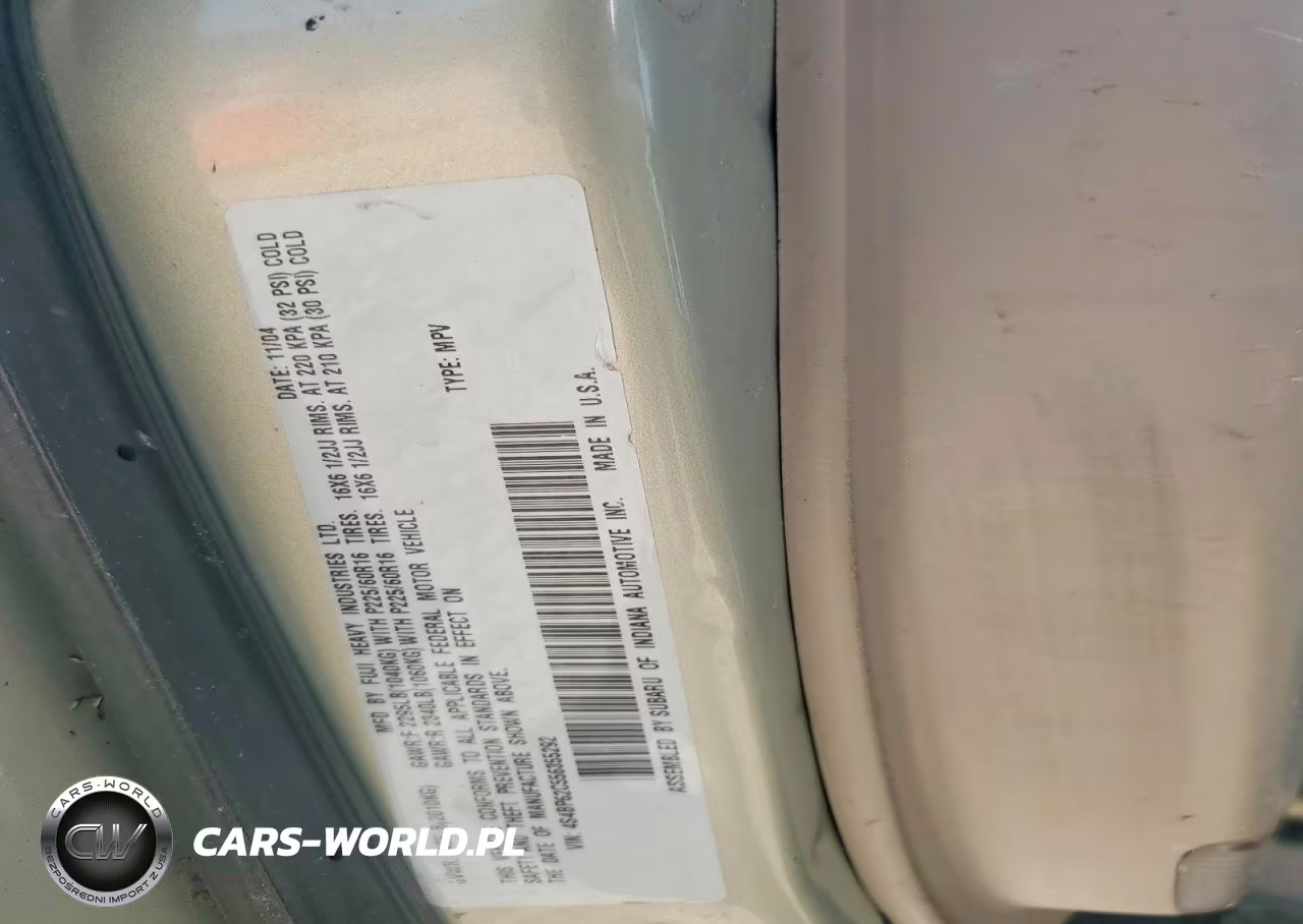 2005 Subaru Legacy Outback 2.5I Limited VIN:4S4BP62C556355292 - 12