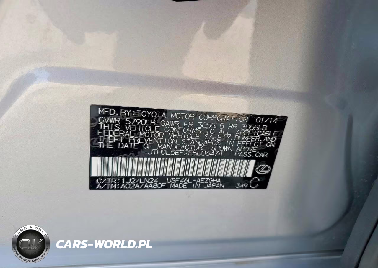 2014 Lexus Ls 460L VIN:JTHDL5EF2E5006474 - 13